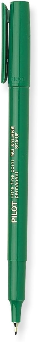 PILOT Extra Fine Point Permanent Markers, Blue Ink, 12-Pack (44103)