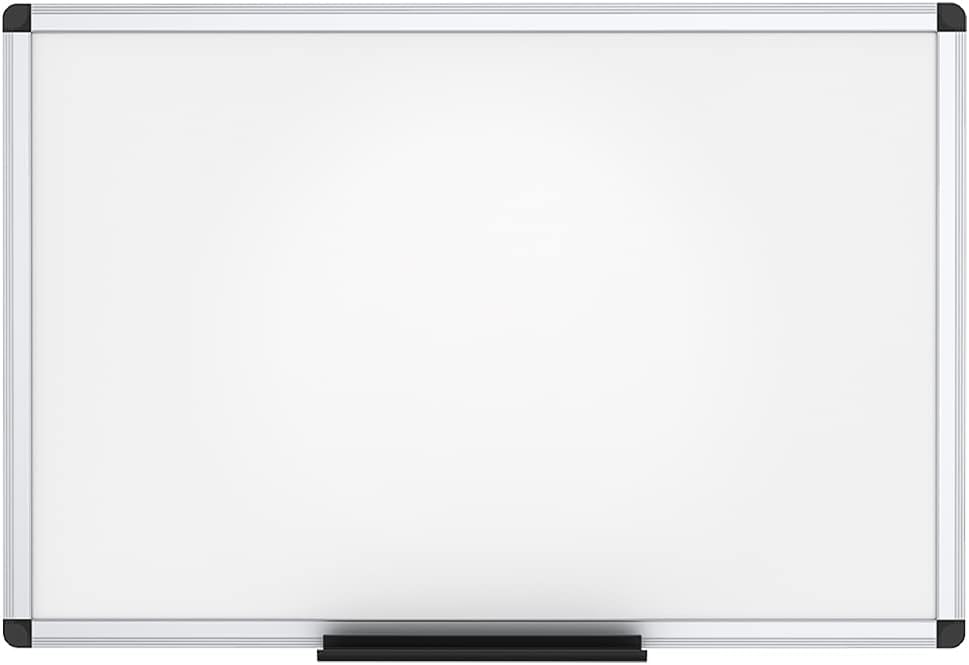 VIZ-PRO Magnetic Whiteboard/Dry Erase Board, 18 X 12 Inches, Includes 1 Eraser & 2 Markers & 4 Magnets