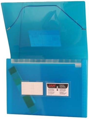 JAM Paper Accordion Folders - 13 Pocket Plastic Expanding File - Legal Size - 10 x 15 - Red - Sold Individually