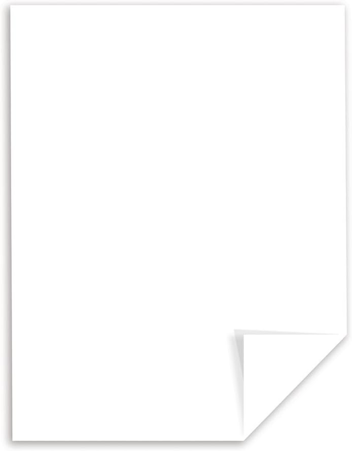 Wausau Papers Neenah Exact Vellum Bristol, 8.5" x 11", 67 lb/147 GSM, White, 94 Brightness, 250 Sheets (80211)