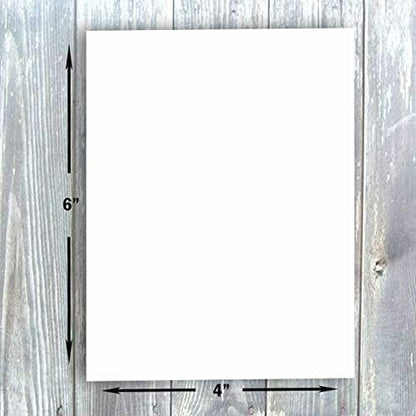 Hamilco Blank Index Cards 6" x 9" Heavyweight Card Stock 80lb Cover White Cardstock Paper - 100 Pack
