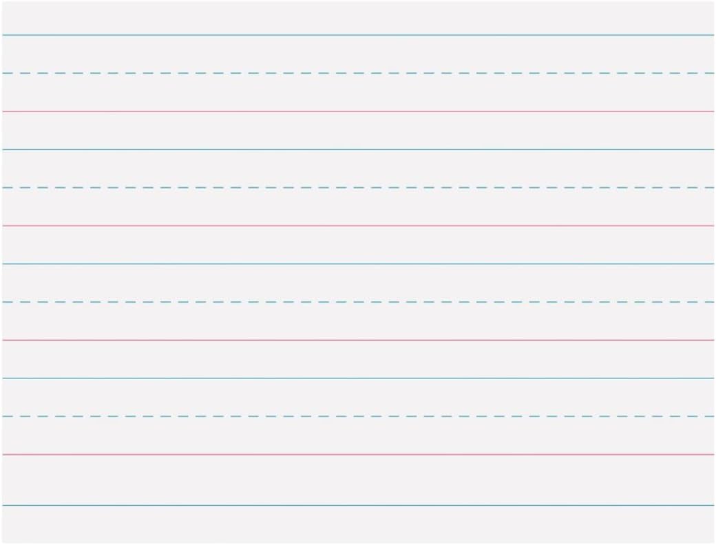 Pacon Handwriting Paper, Zaner-Bloser Grades Pre-K & K, 1-1/8" x 9/16" x 9/16" Ruled 10-1/2" x 8", Ruled Long, 40 Sheets