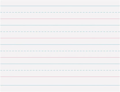 Pacon Handwriting Paper, Zaner-Bloser Grades Pre-K & K, 1-1/8" x 9/16" x 9/16" Ruled 10-1/2" x 8", Ruled Long, 40 Sheets
