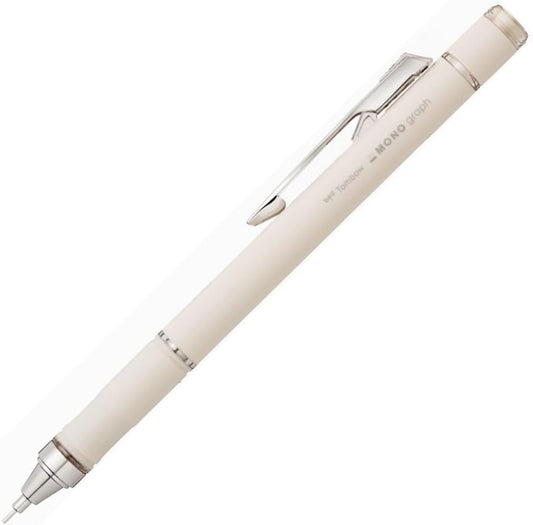 Tombow Mechanical Pencil, 0.5mm, MONO Monograph Grip (Soft Fit Grip for Anti-Fatigue), Ivory DPA-151B