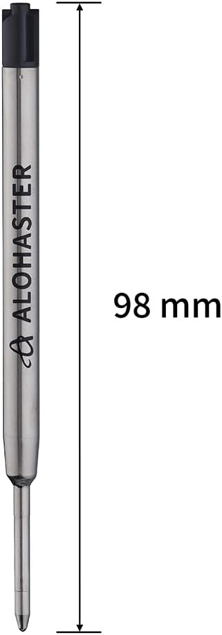 Alohaster Refills, for Parker Ballpoint Pens, Smooth Writing Ink, 1.0 mm, Blue, 6 Count