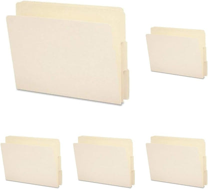 Smead End Tab File Folder, Straight-Cut Tab, Letter Size, Manila, 100 per Box (24100)