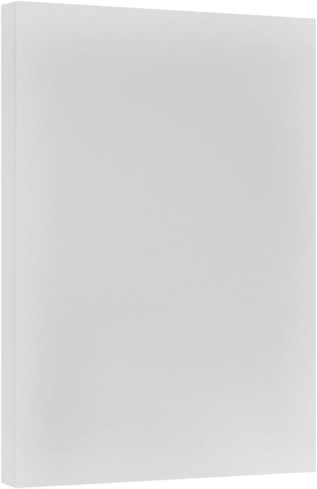 JAM PAPER Vellum Bristol 65lb Cardstock - 8.5 x 11 Coverstock - 147 gsm - Cream - 50 Sheets/Pack