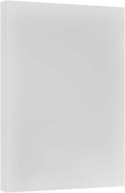 JAM PAPER Vellum Bristol 65lb Cardstock - 8.5 x 11 Coverstock - 147 gsm - Cream - 50 Sheets/Pack