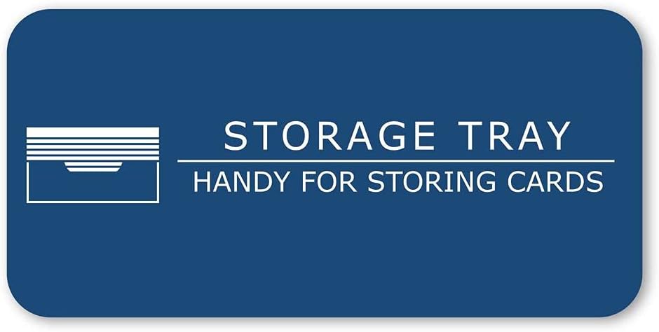 Roaring Spring Mini Index Cards 3"x2.5", 200 Count, 100# White Single Sided Ruled Paper, In Convent Tray Holder, Blank on Back (Pack of 1)