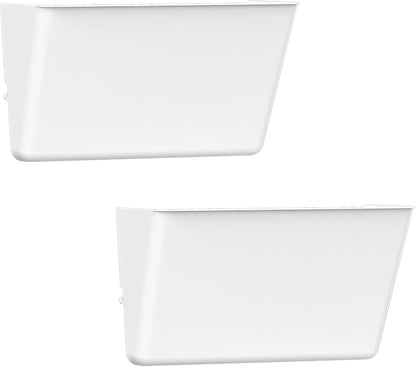 Gawerk Clear Acrylic Single Pocket, Plastic Hanging Wall Mount File Holder for Office Home (Clear, 3 Pack)