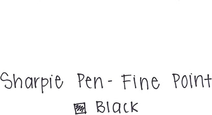 Sharpie Felt Tip Pens, Fine Point (0.4mm), Black, 4 Count - Art Markers, Journaling, Drawing