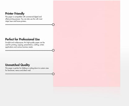 LUXPaper 8.5" x 11" Paper | Letter Size | Pastel Canary Yellow | 60lb. Text | 50 Qty
