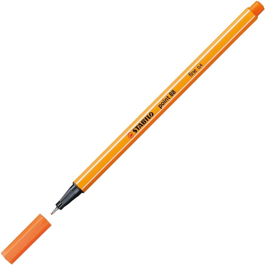 Fineliner - STABILO Point 88 - Pack of 10 - Red