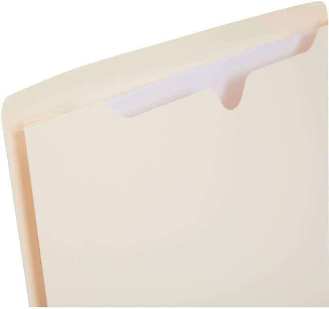 Staples Paper Stock File Jackets, Letter Size, 2‑Inch Expansion, Durable Manila Construction – 50/Box
