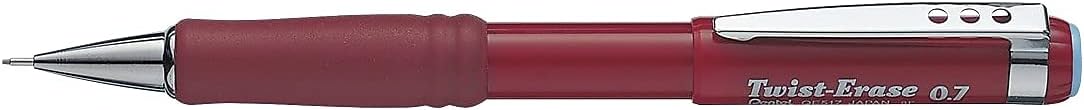 Pentel Twist-Erase III Mechanical Pencil, (0.7mm), Assorted Barrel Colors with 2 Eraser Refills, Pack of 2 (QE517BP2)