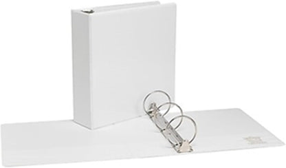 Staples Economy 1-Inch Round Ring Binder, Holds Up to 175 Sheets Each, 12-Pack, White, Lightweight Binders for School & Office
