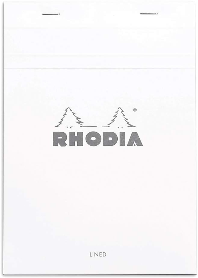 Rhodia 80 Sheet Graph Notepads, 4 by 6", Black