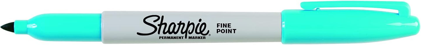 Sharpie Permanent Markers, Fine Point, Black, 12 Count