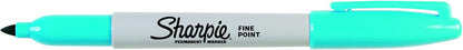 Sharpie Permanent Markers, Fine Point, Black, 12 Count