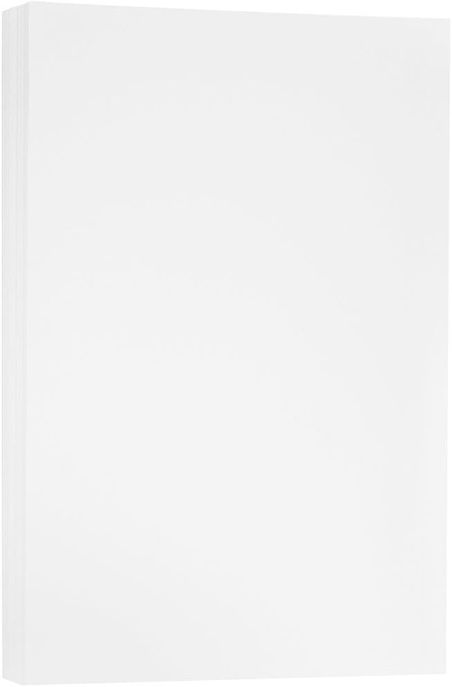 JAM PAPER Ledger Matte 24lb Paper - 90 gsm - 11 x 17 Tabloid - Yellow Recycled - 100 Sheets/Pack