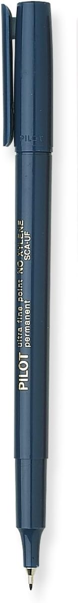 PILOT Extra Fine Point Permanent Markers, Blue Ink, 12-Pack (44103)
