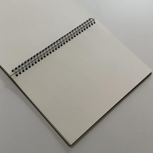 YUREE B5 Spiral Notebook/Spiral Journal Unruled, 100gsm Thick Blank Paper & Hard Kraft Cover, 65 Sheets (130 Pages), 3-Pack, 10.5" x 7.2", Blue