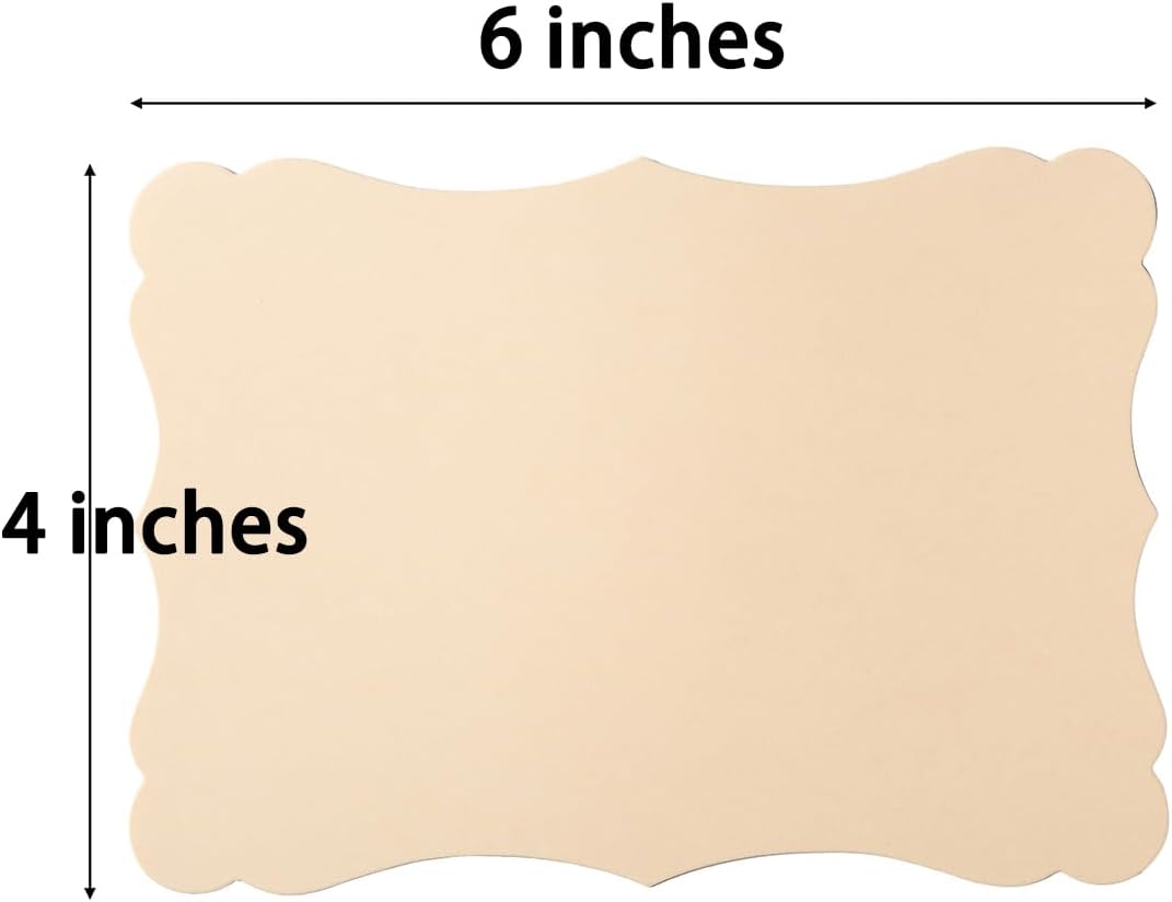 50 Pack Blank Kraft Cards Cardstock Thick Paper Brown Greeting Cards for DIY Gift Card Menus, Baby Shower and Wedding Invitations (Multicolored, 5x7IN)