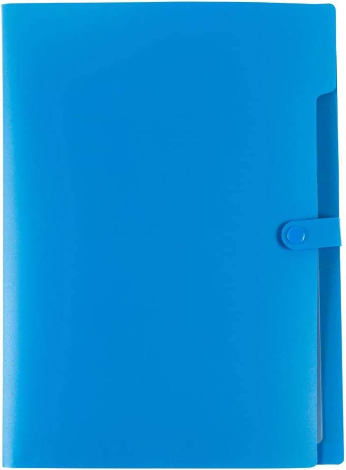 JAM Paper Accordion Folders - 13 Pocket Plastic Expanding File - Legal Size - 10 x 15 - Red - Sold Individually