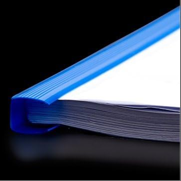 Plastic File Folder 10mm Sliding Bar Report Covers, 18C, 40 Sheet Capacity, Transparent Resume Presentation File Folders Organizer Binder for A4 Size Paper, 20 Pcs