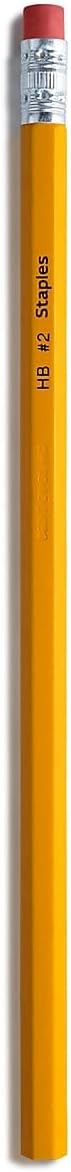 STAPLES Wooden Pencils, #2 Lead, Pre‑Sharpened, Yellow, 72 Pack – Classic Hex Pencils for School, Testing & Office Use