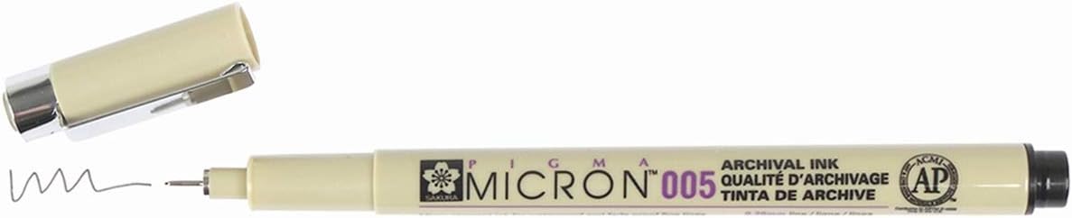 SAKURA Pigma Micron Fineliner Pens - Archival Black Ink Pens - Pens for Writing, Drawing, or Journaling - Assorted Point Sizes - 6 Pack