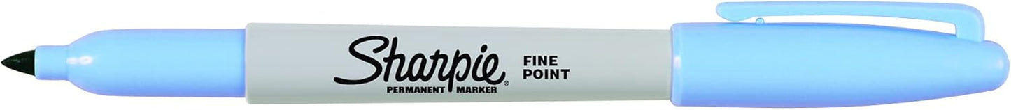 Sharpie Permanent Markers, Fine Point, Black, 12 Count