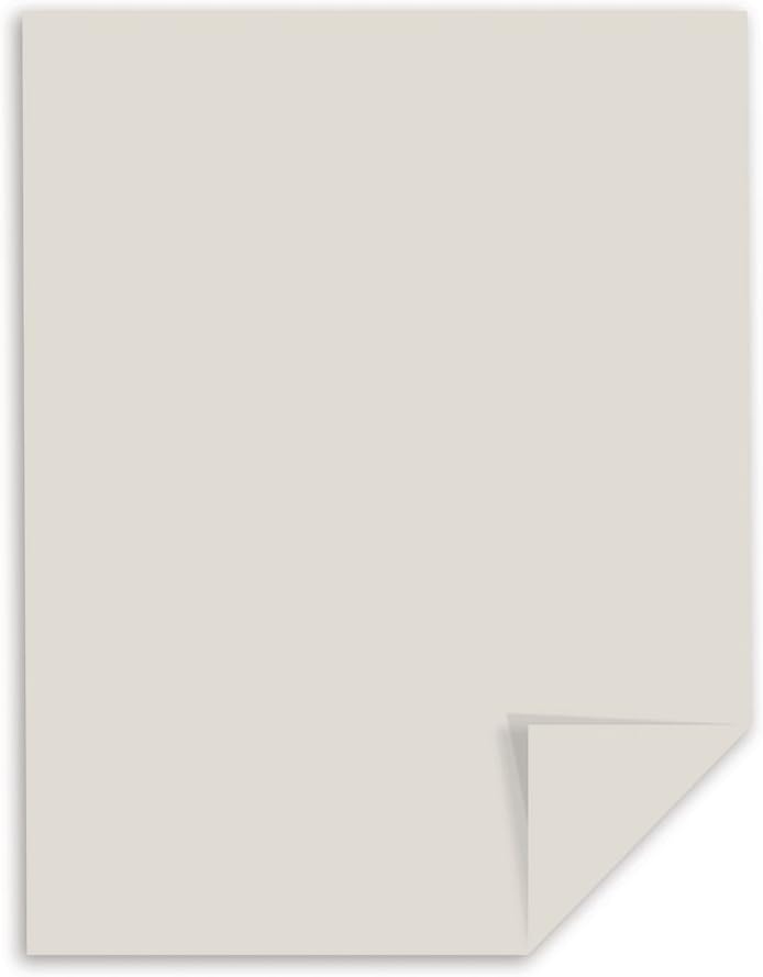 Neenah® Extra-Heavyweight Exact® Index Card Stock, 110 Lb., 8 1/2" x 11", Gray, Pack Of 250 Sheets