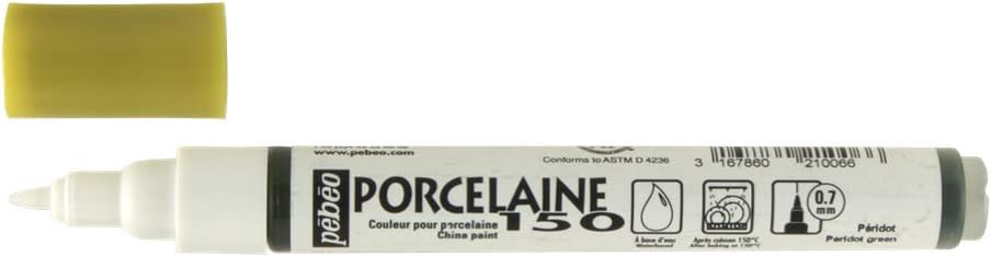 Pebeo Porcelaine 150, China Paint Fine Tip Marker - Anthracite Black (021009)