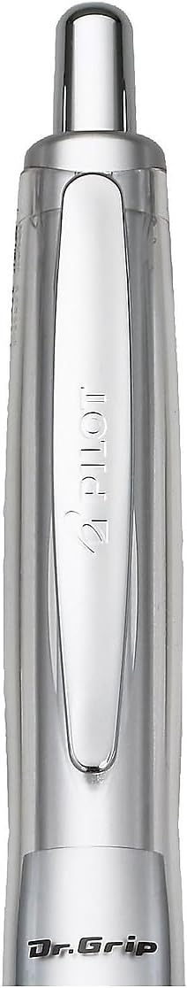 PILOT Dr. Grip Center of Gravity Refillable & Retractable Ballpoint Pen, Medium Point, Black, Single Pen- Ideal for School, Journaling & Office Writing