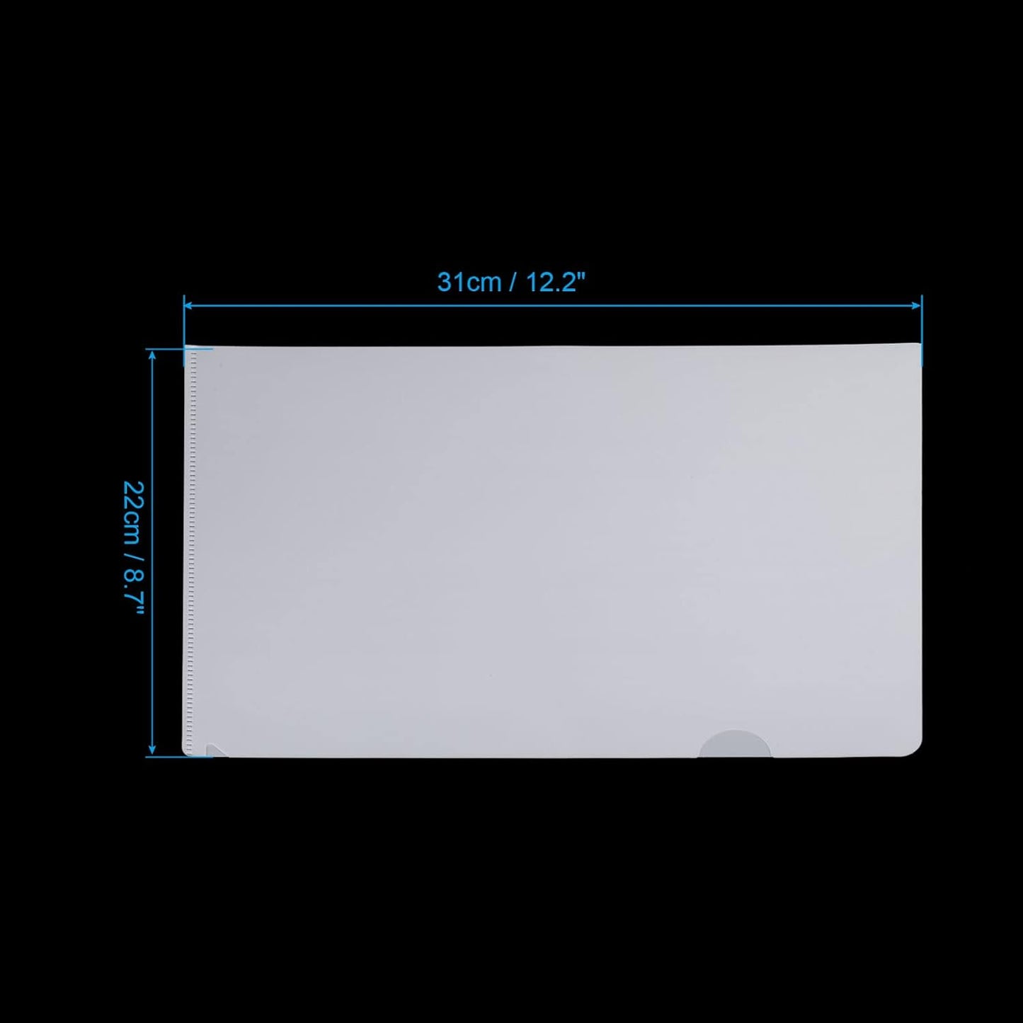 PATIKIL l Type Folders 36 Pack A4 Plastic Clear Document Folder File Jacket Sleeves Project Pockets, Green