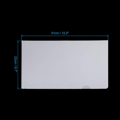 PATIKIL l Type Folders 36 Pack A4 Plastic Clear Document Folder File Jacket Sleeves Project Pockets, Green