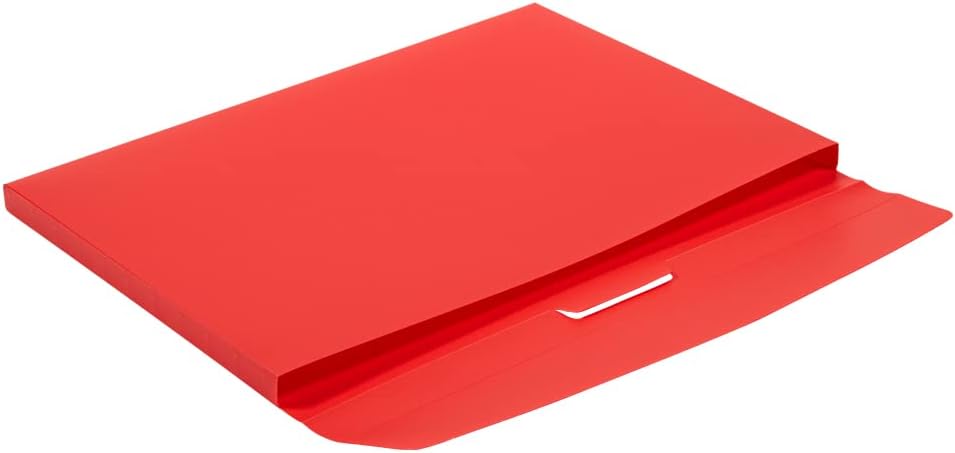 JAM Paper Accordion Folders - 13 Pocket Plastic Expanding File - Legal Size - 10 x 15 - Red - Sold Individually