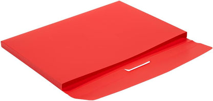 JAM Paper Accordion Folders - 13 Pocket Plastic Expanding File - Legal Size - 10 x 15 - Red - Sold Individually