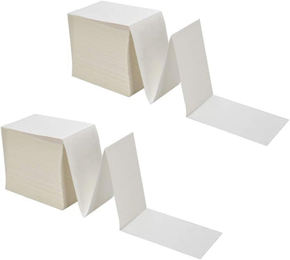 9527 Product Fanfold 4 x 6 Direct Thermal Labels White Perforated Shipping Labels, 500pcs per Stack,1 Stack