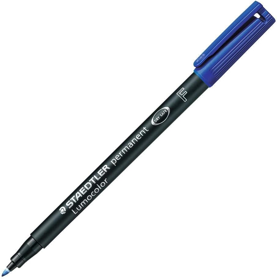 STAEDTLER Lumocolor Permanent Pen 317 Medium 1.0mm Line - Assorted Colours (Pack of 8) (317 WP8 ST), pack of 8