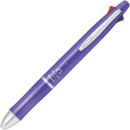 Pilot Mult Function Pen Dr. Grip 4+1, 0.7mm Acro Ink Ballpoint Pen, 0.5mm Mechanical Pencil, Silver (BKHDF1SF-SP)