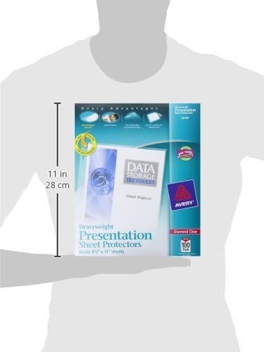 Avery Diamond Clear Heavyweight Sheet Protectors, Easy Load, 200 Document Protectors (74400)