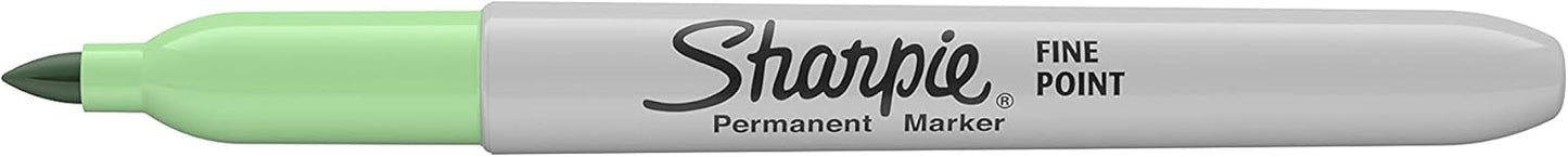 Sharpie Permanent Markers, Fine Point, Black, 12 Count