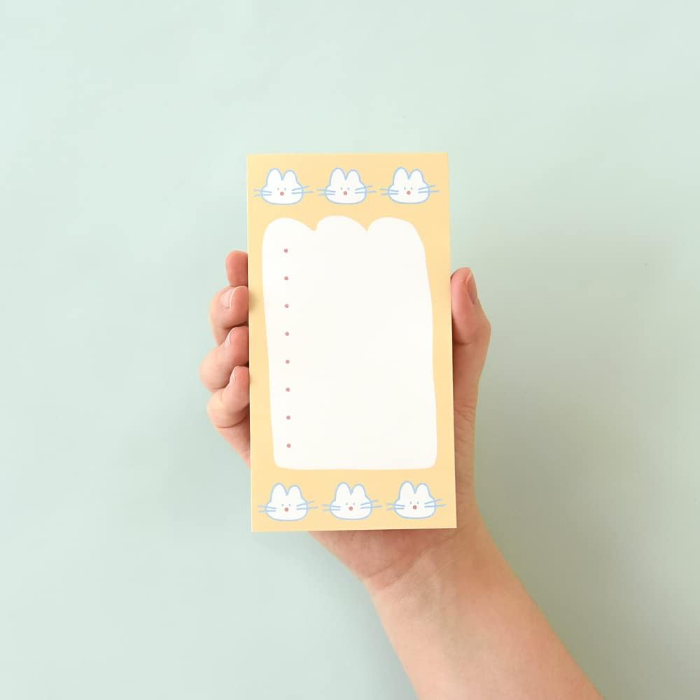 Monolike Memopad Memories design B SET - 4 Packs, 4 Different Designs, 100 Sheets Per Pad, Total 400 Sheets, Note pads, Writing pads, 3.15 x 4.17 Inches