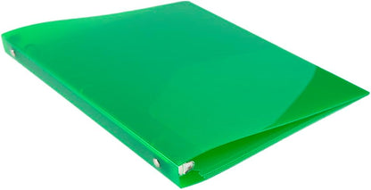 JAM PAPER Plastic 0.75 inch Binder - Clear 3 Ring Binder - Sold Individually