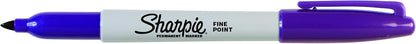 Sharpie Permanent Markers, Fine Point, Black, 12 Count