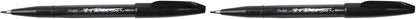 Pentel Fude Touch Sign Pen, Pink, Felt Pen Like Brush Stroke (SES15C-P)