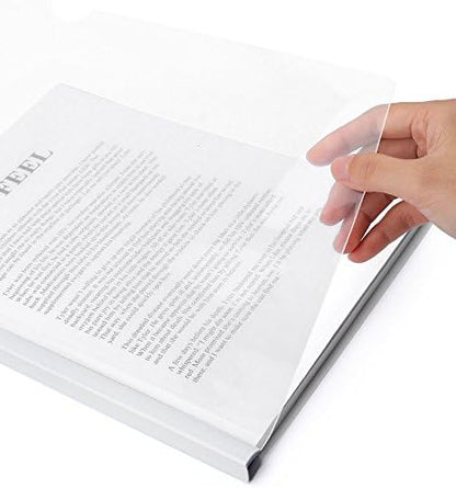 Plastic File Folder 10mm Sliding Bar Report Covers, 18C, 40 Sheet Capacity, Transparent Resume Presentation File Folders Organizer Binder for A4 Size Paper, 20 Pcs