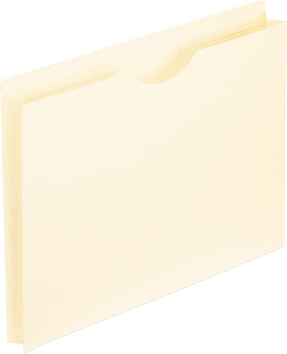 Pendaflex File Jackets, Letter Size, Manila, 2" Expansion, Reinforced Straight-Cut Tabs with Thumb Cut, 50 per Box (22200EE), Beige